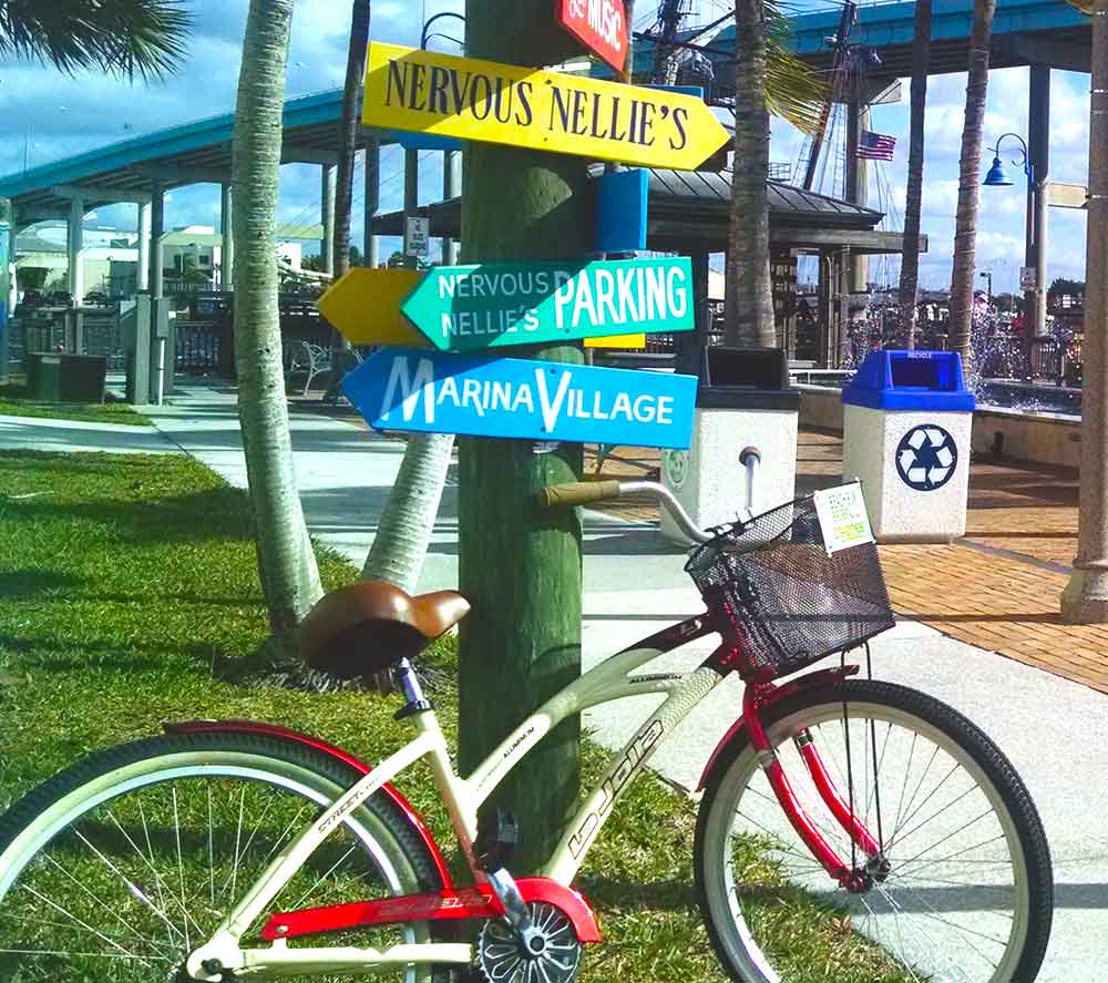 Beach Bume Bike Rentals beach cruiser bike rental near Nervous Nellies in Fort Myers Beach, Florida | Fort Myers Beach Bike Rentals