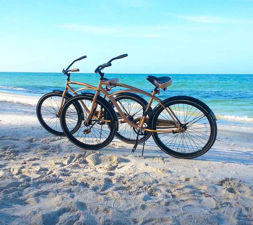 Beach crusier bike rentals on Barefoot Beach Bonita Springs Bike Rentals